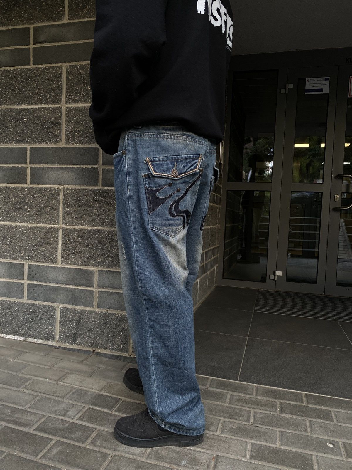 FUSAI × Japanese Brand × Vintage FUSAI Japanese Denim Pants y2k baggy drip Archive jeans Size US 40 / EU 56 - 4 Thumbnail