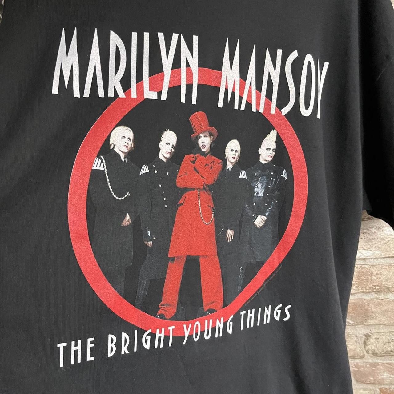 Marilyn Manson Y2K 00s Marilyn Manson vintage band tee Size US XXL / EU 58 / 5 - 4 Thumbnail