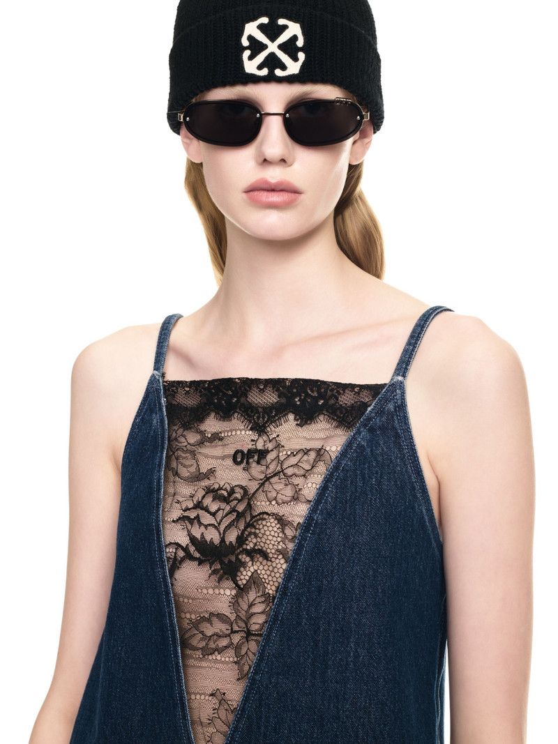 Off-White o1y1225 Mini Dress in Blue/Black Size S / US 4 / IT 40 - 5 Thumbnail