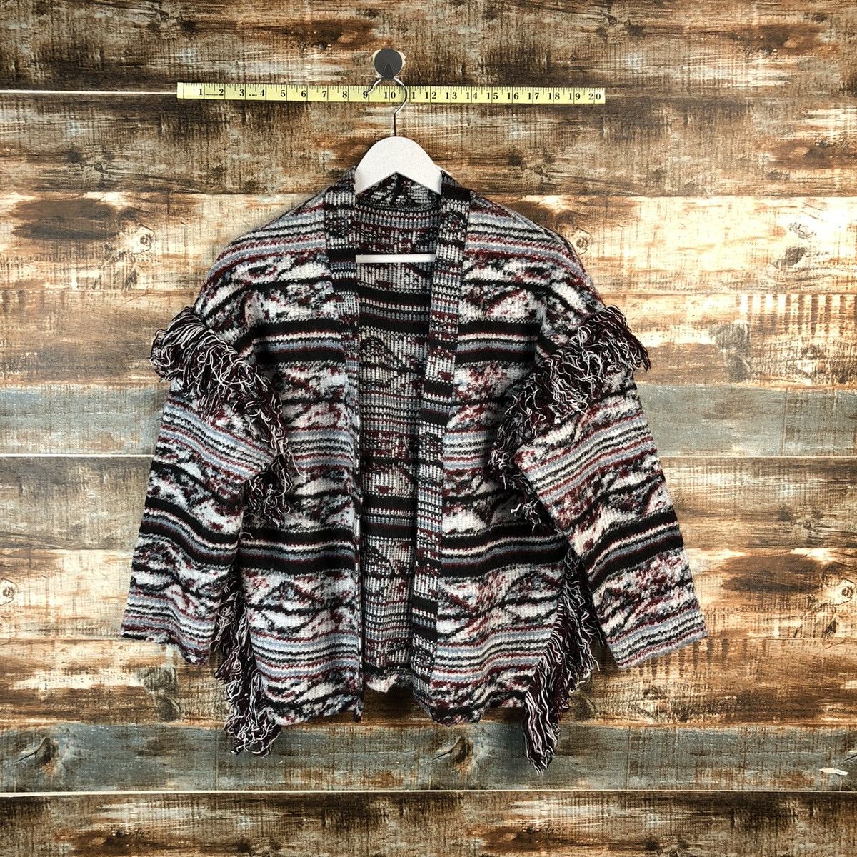 Japanese Brand Japan vintage fur shaggy navajo Cardigan Knitwear #2494 Size US M / EU 48-50 / 2 - 1 Thumbnail