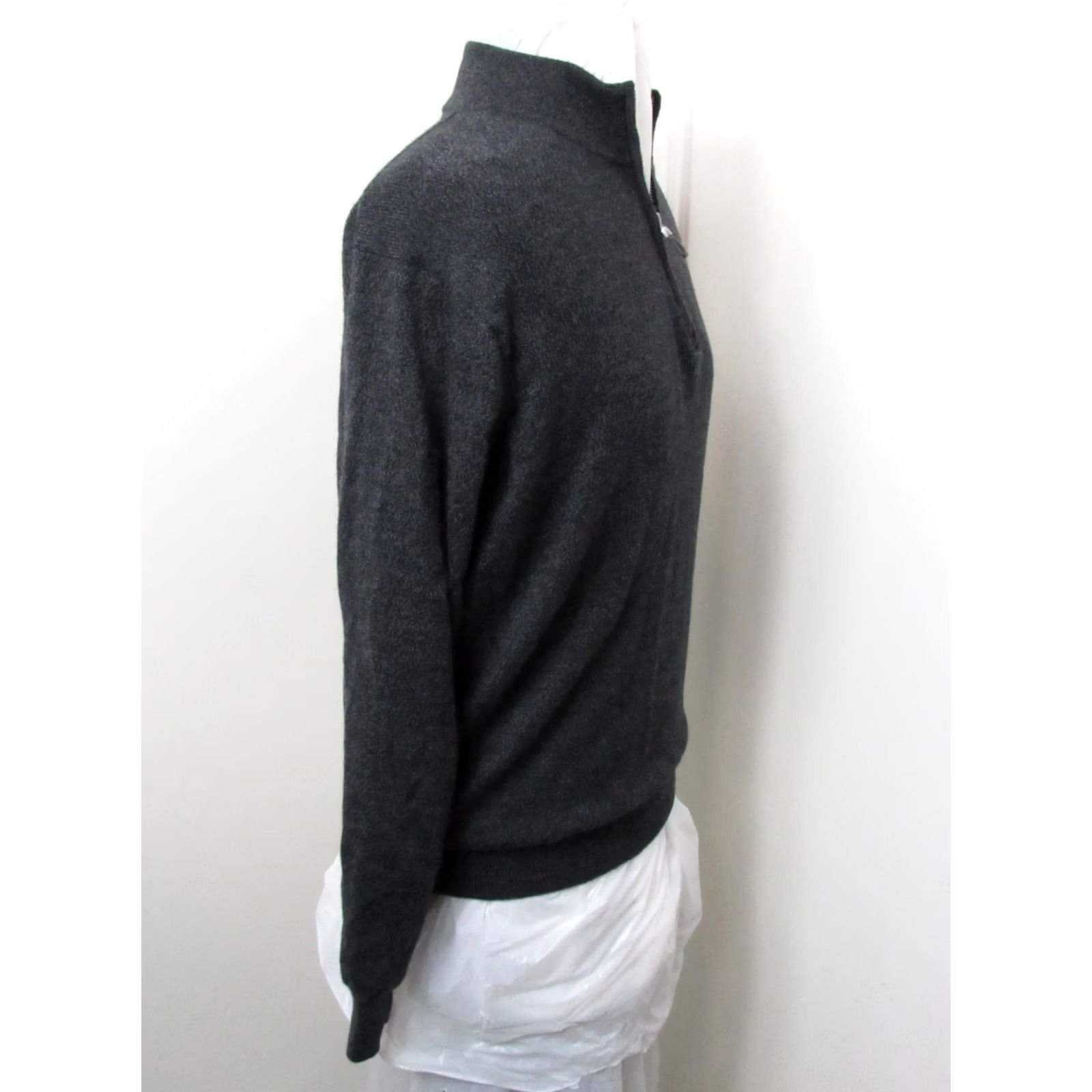Peter Millar Peter Millar Crown Golf Sweater Men's Size M Gray 1/4 Zip Long Sleeve Mock Neck Pullover Golf - Merino Silk Blend, Classic Preppy Sports Mens Size US M / EU 48-50 / 2 - 6 Thumbnail