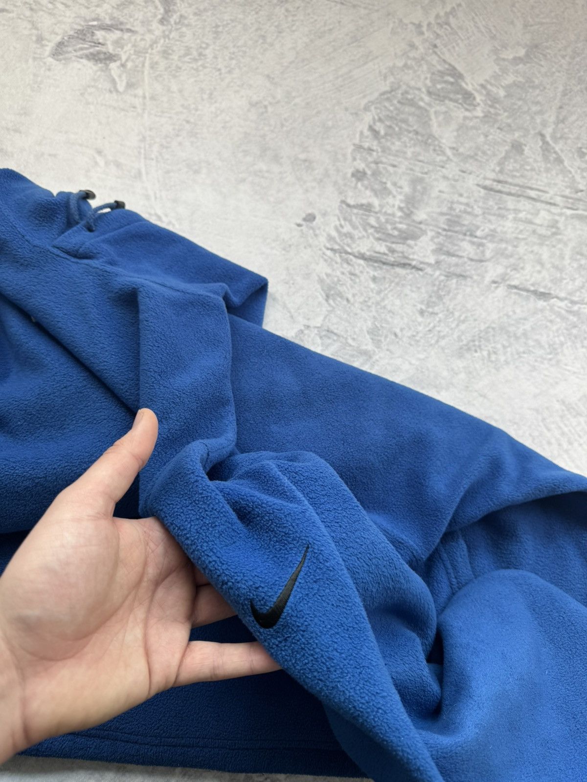 Nike × Vintage NIKE VINTAGE TEDDY FLEECE CENTER LOGO OVERSIZE BOXY HOODIE Size US XL / EU 56 / 4 - 7 Thumbnail