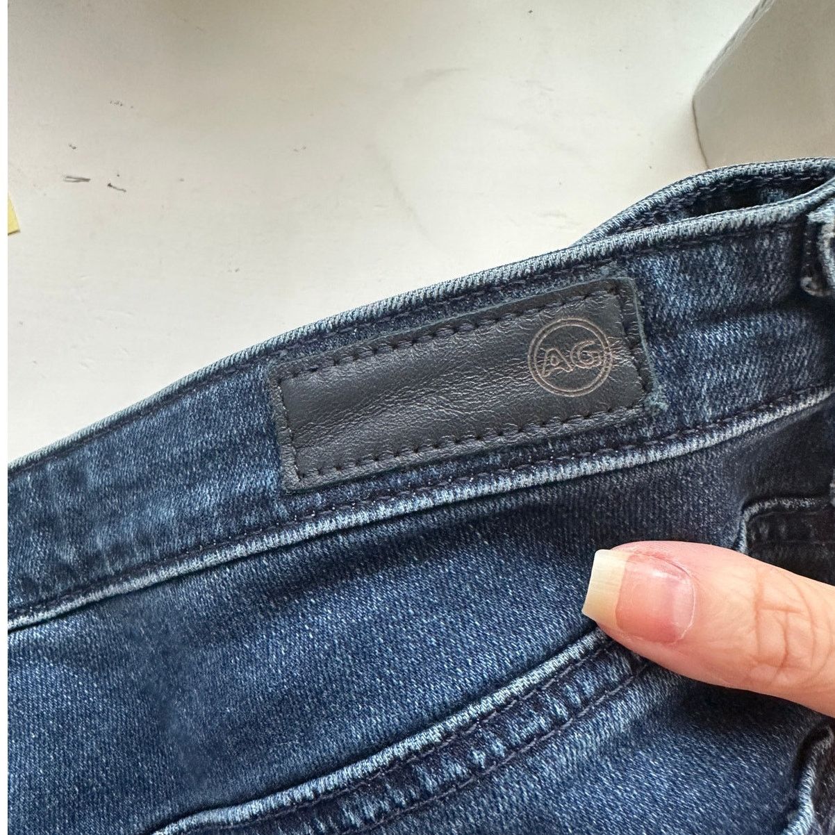 AG Adriano Goldschmied AG Dark Wash The Harper Essential Straight Raw Hem Jeans 29 Size 29" - 9 Thumbnail