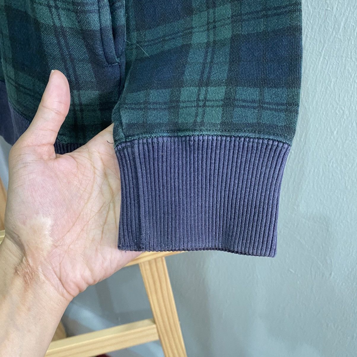 Polo Ralph Lauren VTG Polo Ralph Lauren Blackwatch Plaid Half-Zip Sweatshirt Size US M / EU 48-50 / 2 - 8 Thumbnail