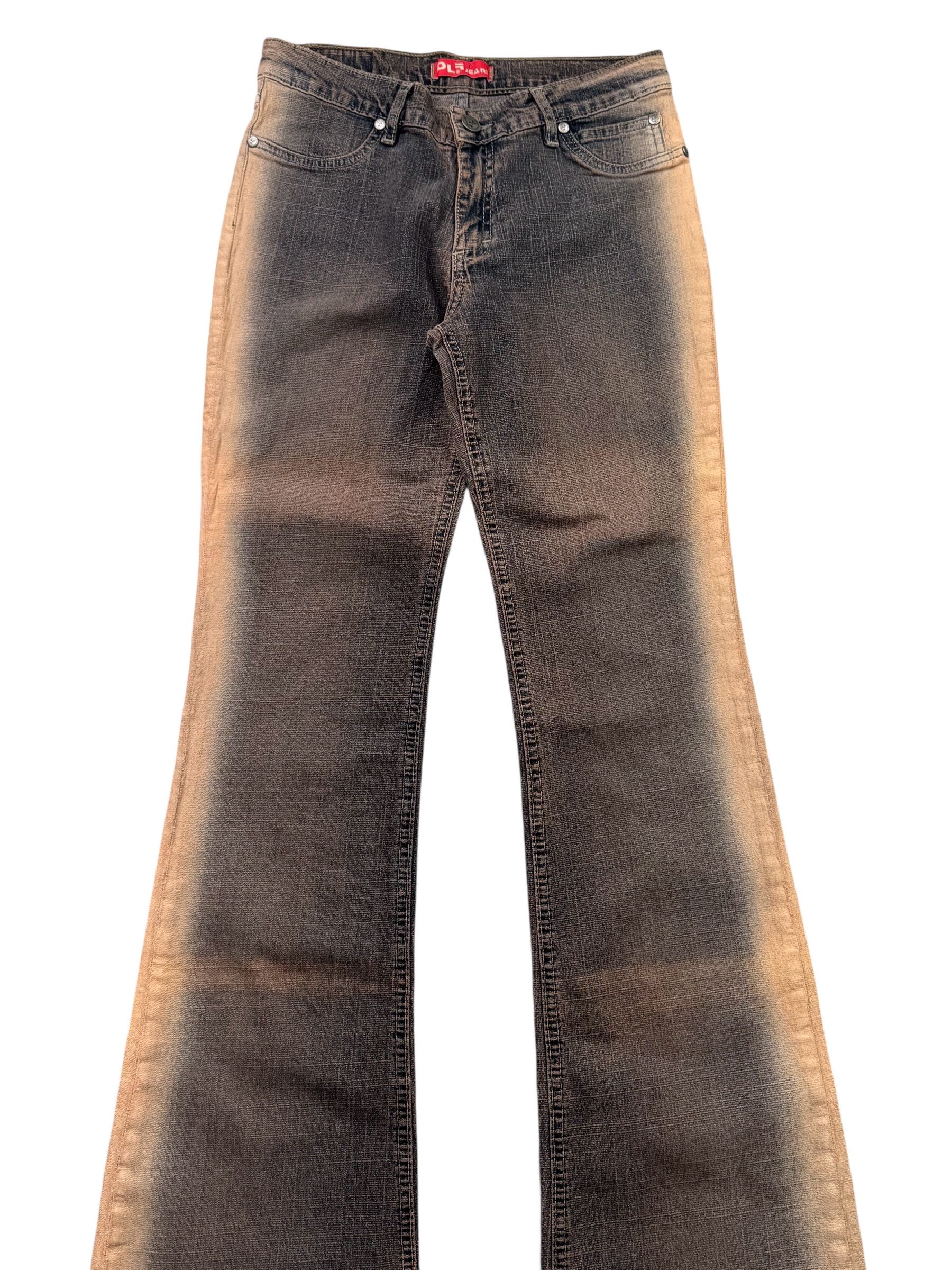 Japanese Brand Vintage Faded Flare Jeans W437(V9) Size 25" / US 0 / IT 36 - 2 Thumbnail