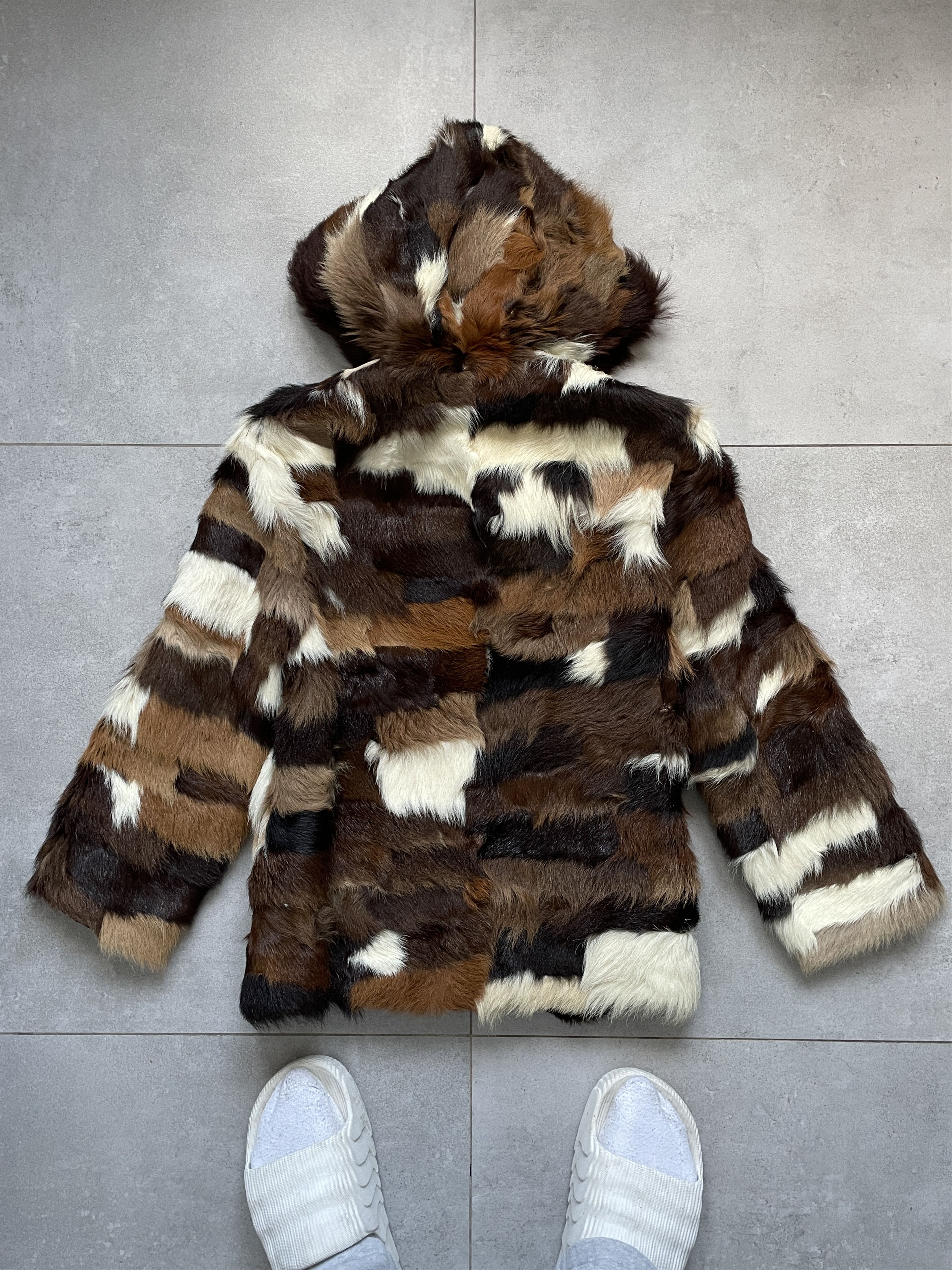 Japanese Brand VITNAGE 90S RICK TYPE PATCHWORK FUR JACKET Size S / US 4 / IT 40 - 4 Thumbnail