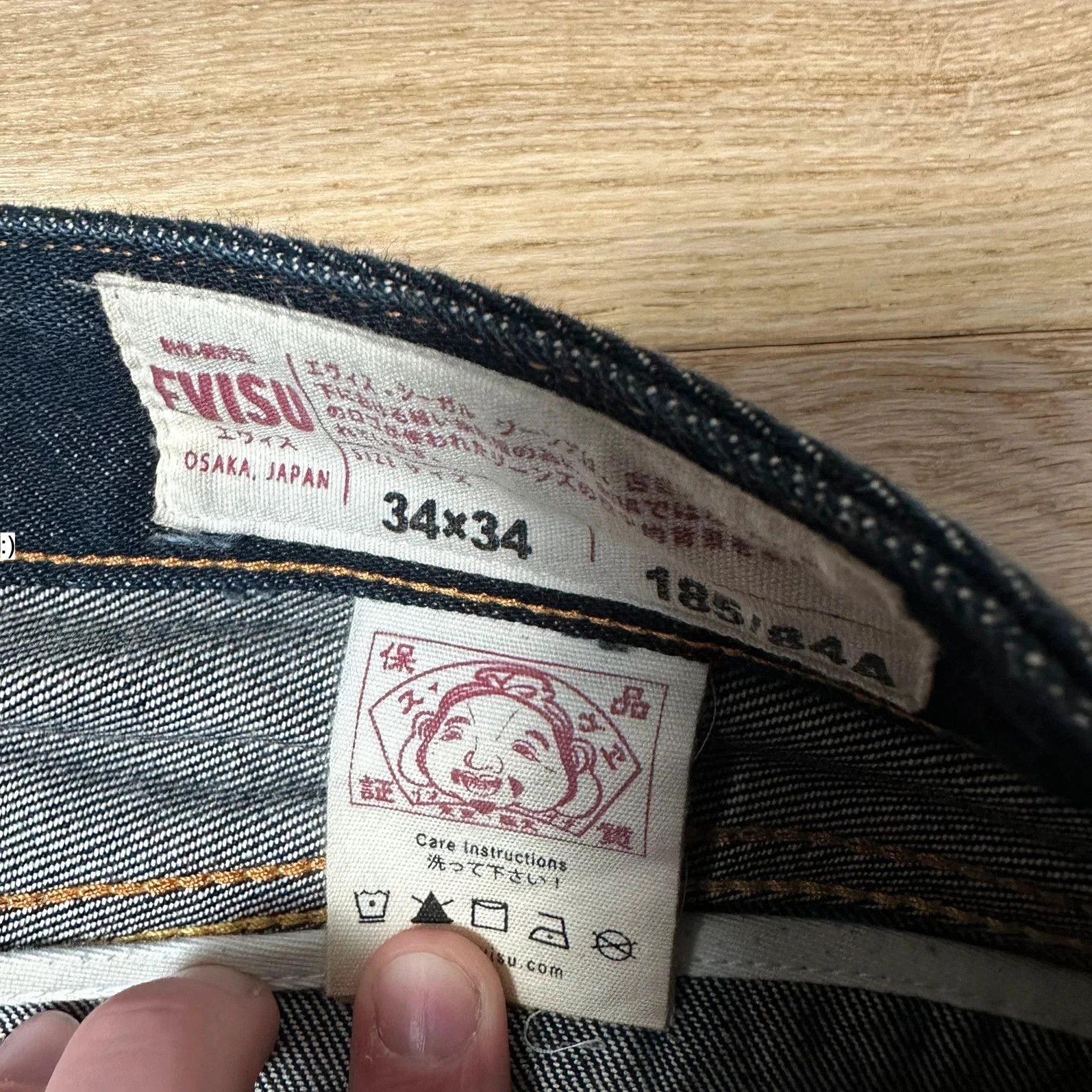 Evisu Jeans Baggy Evisu Daicock Embroidery Lot 2008 Multicolor Size US 34 / EU 50 - 7 Thumbnail