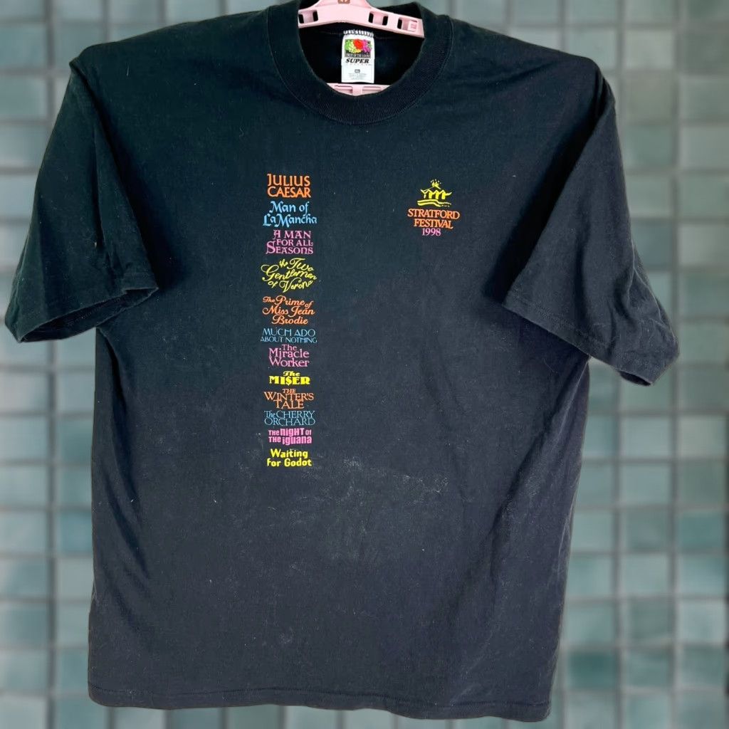 Fruit Of The Loom Straford Festavil 1998 T Shirt Mens 2XL Blue Graphic Short Sleeve Size US XXL / EU 58 / 5 - 1 Thumbnail