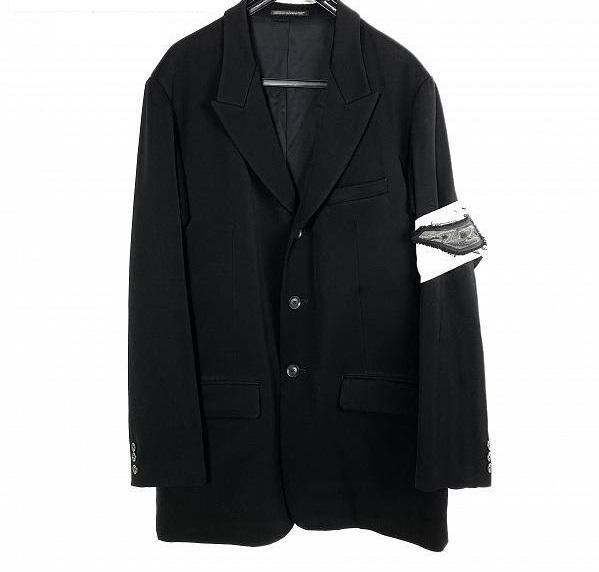 yohji yamamoto pour homme 20AW side gusset peak lapel jacket