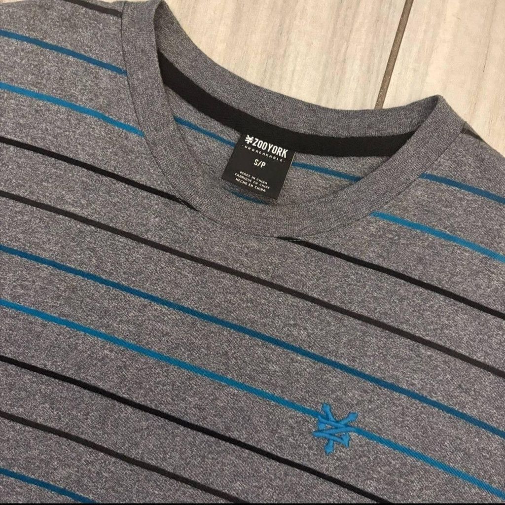 Zoo York Zoo York Striped Crew Neck Tee Size US S / EU 44-46 / 1 - 1 Thumbnail