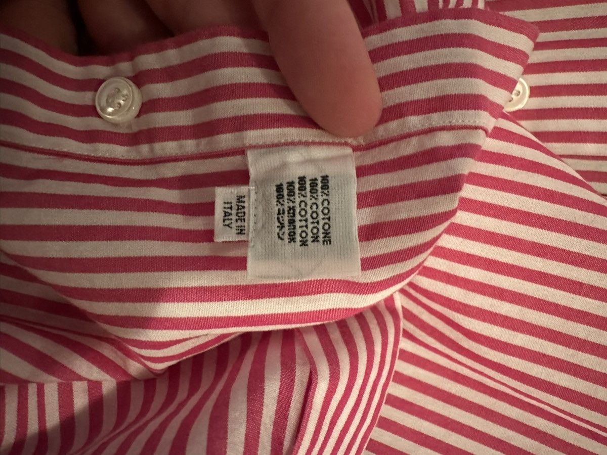 Berg & Berg $350 French Stripe Button Down (15/38) Size US M / EU 48-50 / 2 - 4 Thumbnail