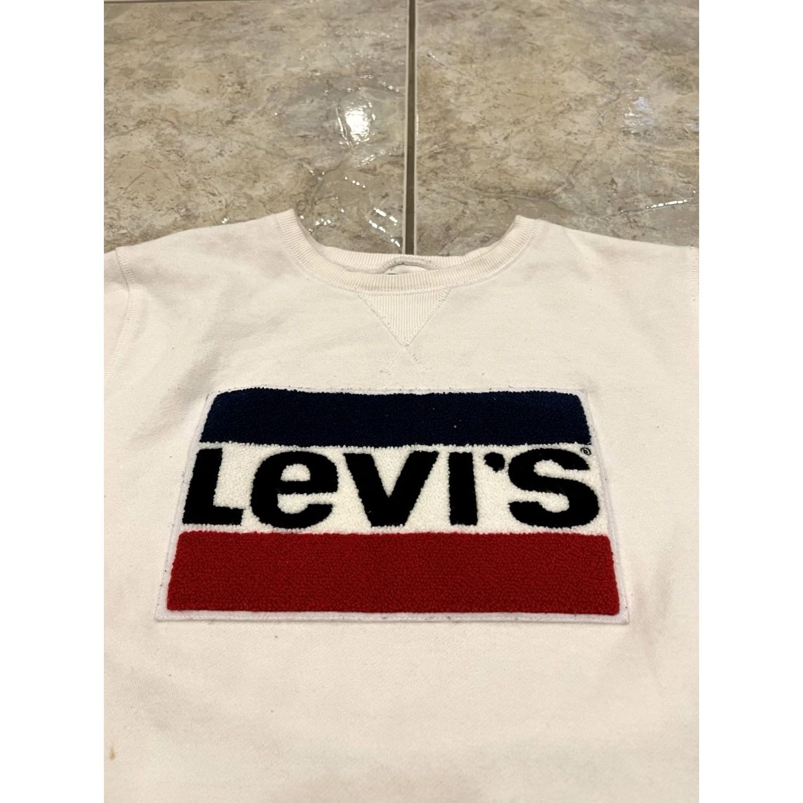 Levi's Levi's Sweatshirt White Crew Neck Pullover Logo Vintage? No - Men M Regular Size US M / EU 48-50 / 2 - 5 Thumbnail