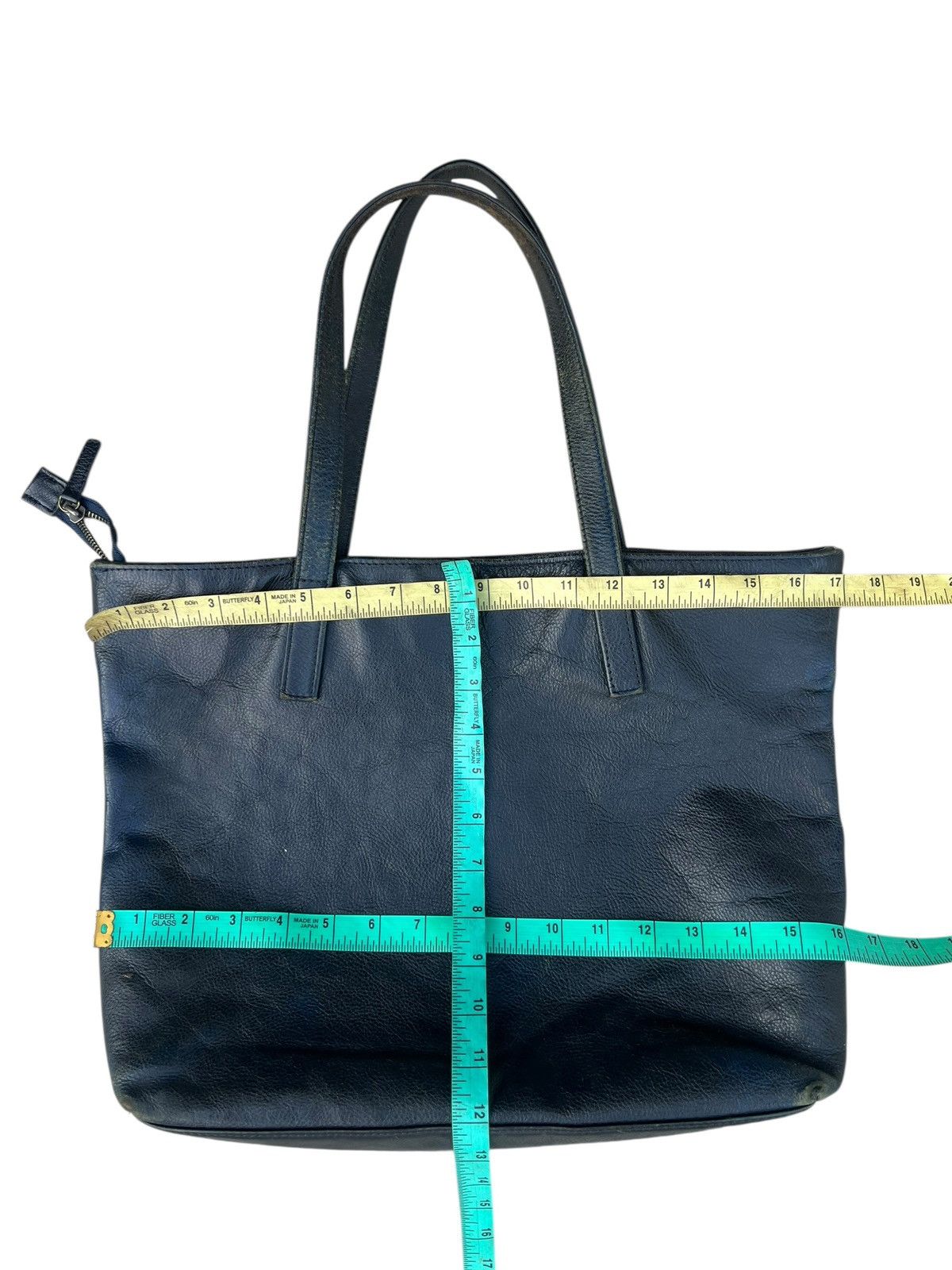 Bajra L.E.D. Bites Tokyo Distressed Faded Patina Leather Tote Bag Size ONE SIZE - 2 Thumbnail