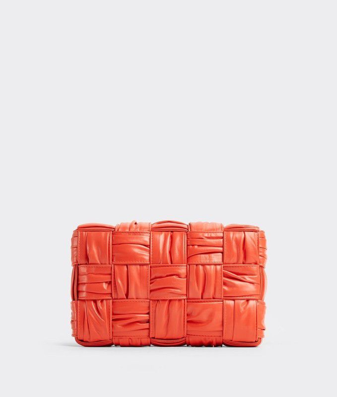 Bottega Veneta o1n1vont0625 Size: OS / Foulard Cassette Bag in Orange Size ONE SIZE - 1 Thumbnail