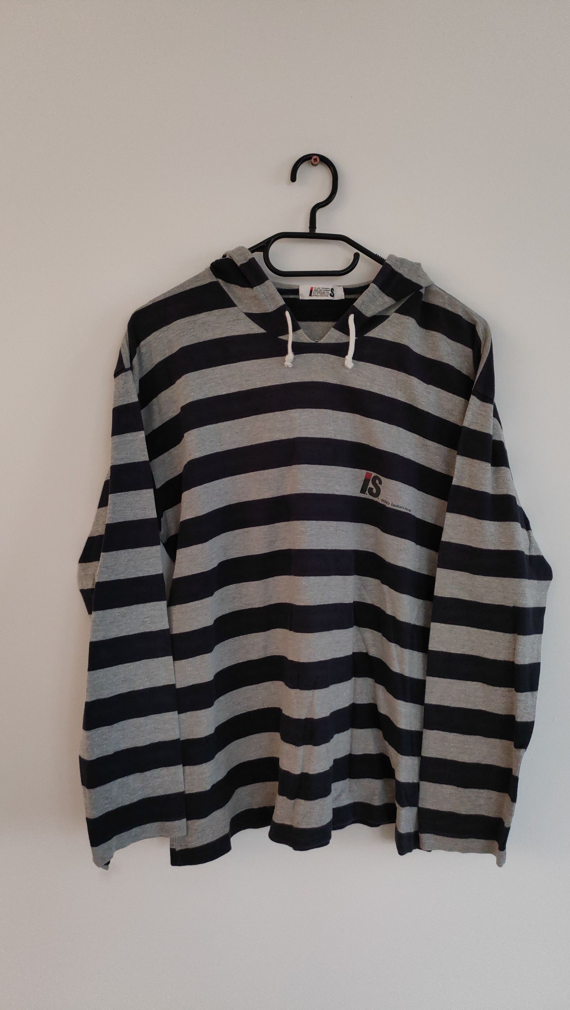 image of Vintage Issey Miyake x Tsumori Chisato Striped Hoodie, Men's (Size Small)