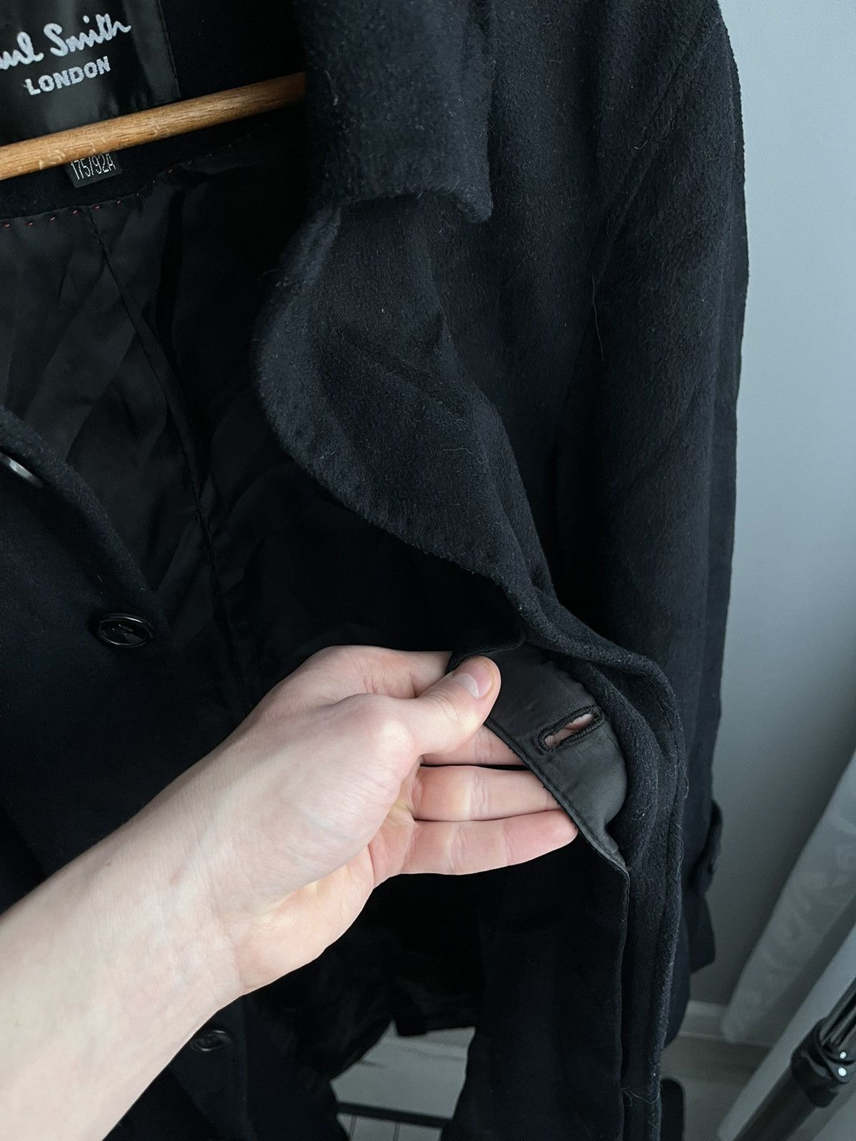 Le Grande Bleu (L.G.B.) × Paul Smith Vintage Paul Smith London Wool Coat Long Trench Jacket Japan Size US L / EU 52-54 / 3 - 8 Thumbnail
