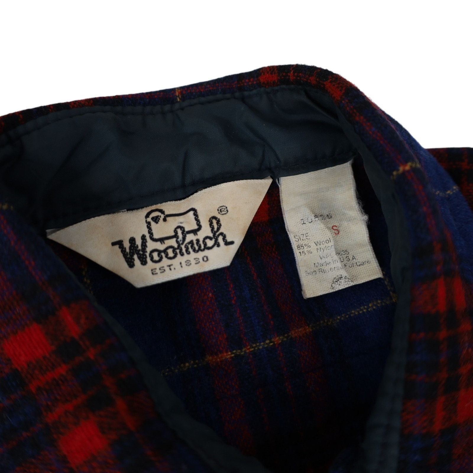 Vintage × Woolrich Woolen Mills Vintage Woolrich Plaid Check Wool Blend Button Down Shirt Size US S / EU 44-46 / 1 - 5 Thumbnail
