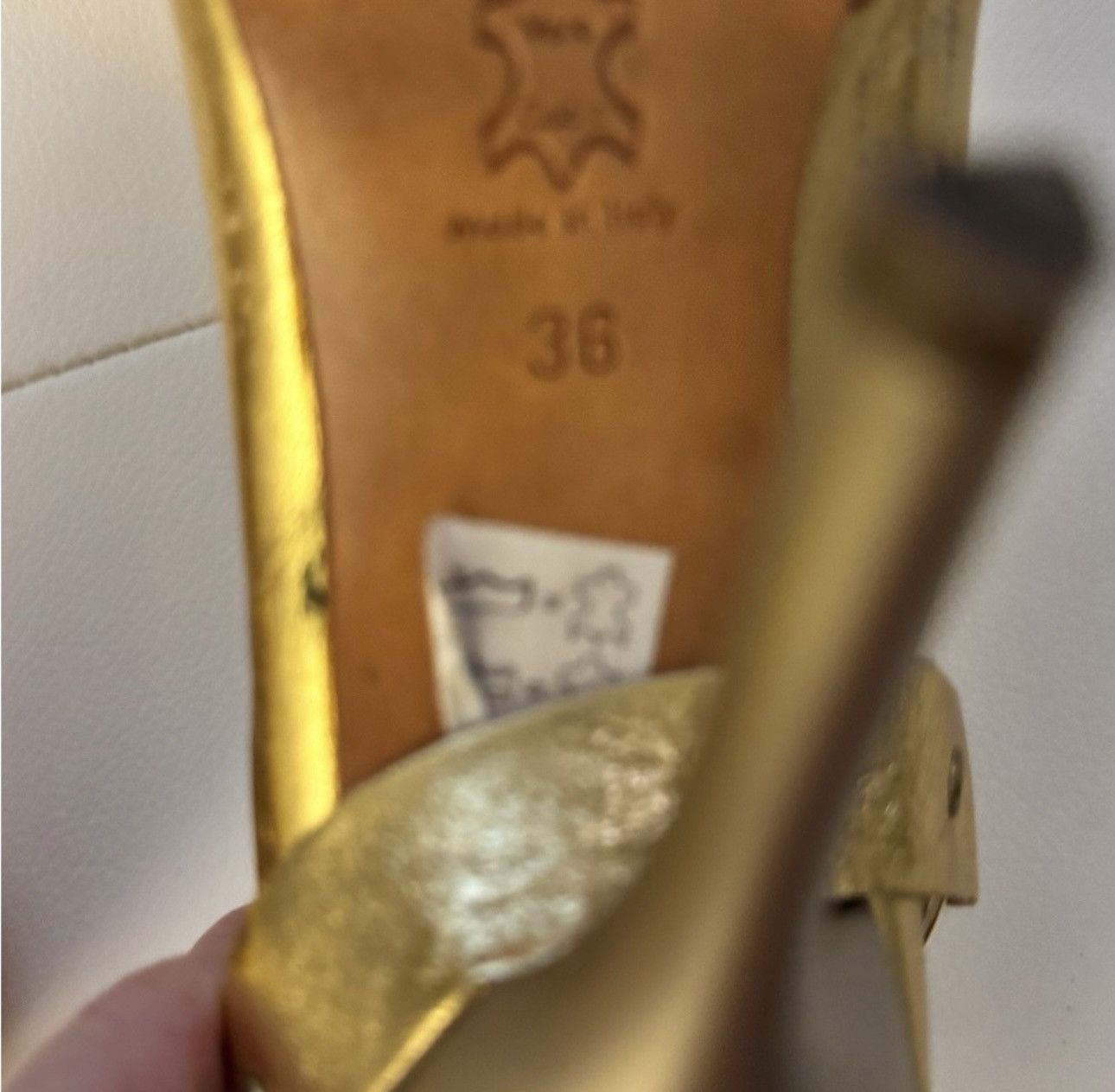 Other Denny Rose Metallic Gold Ankle Boots Size US 6 / IT 36 - 8 Thumbnail