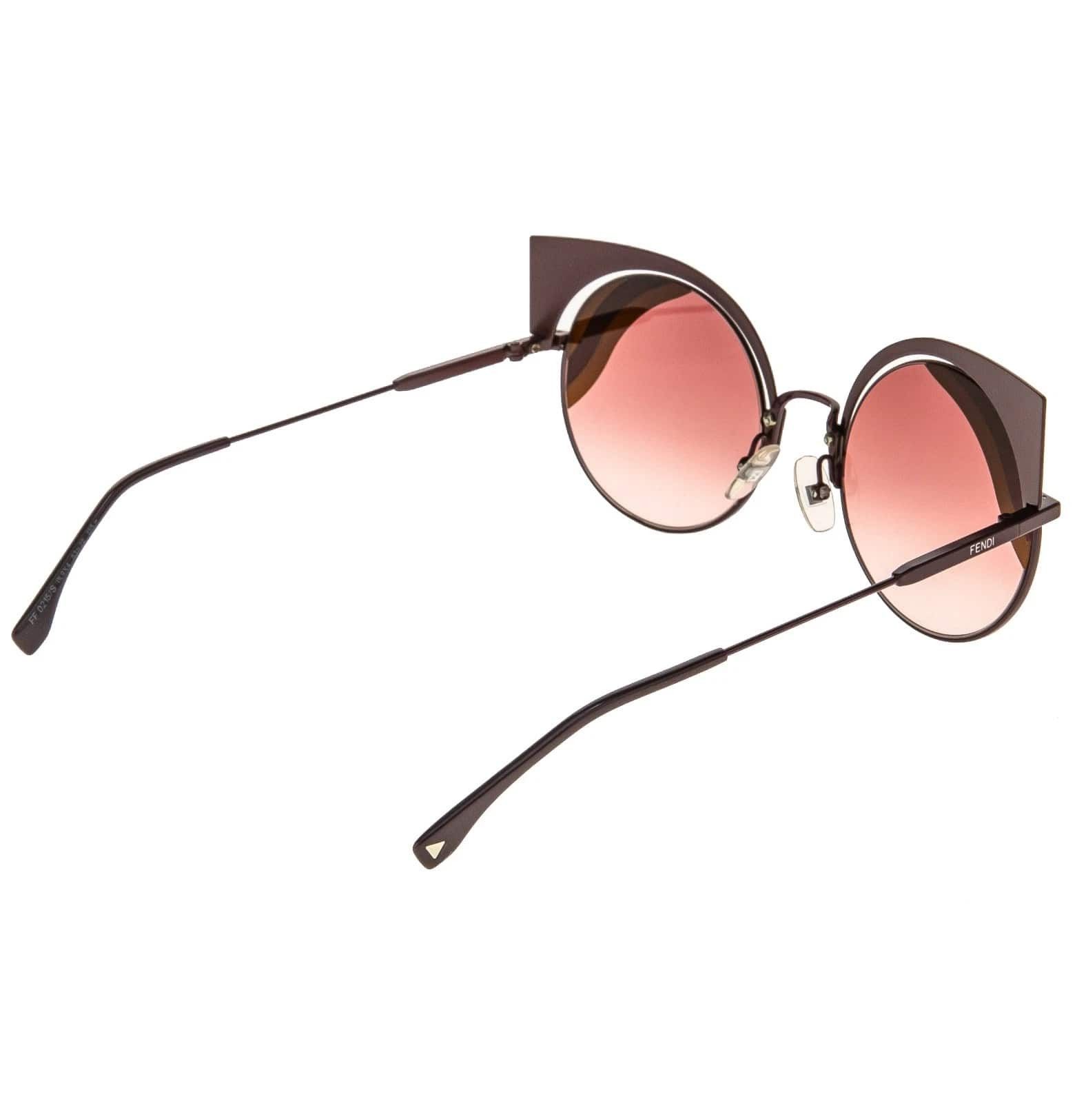 Fendi FENDI 0215 HYPNOSHINE FF0215S Burgundy Pink Gold Sunglasses Size ONE SIZE - 9 Thumbnail
