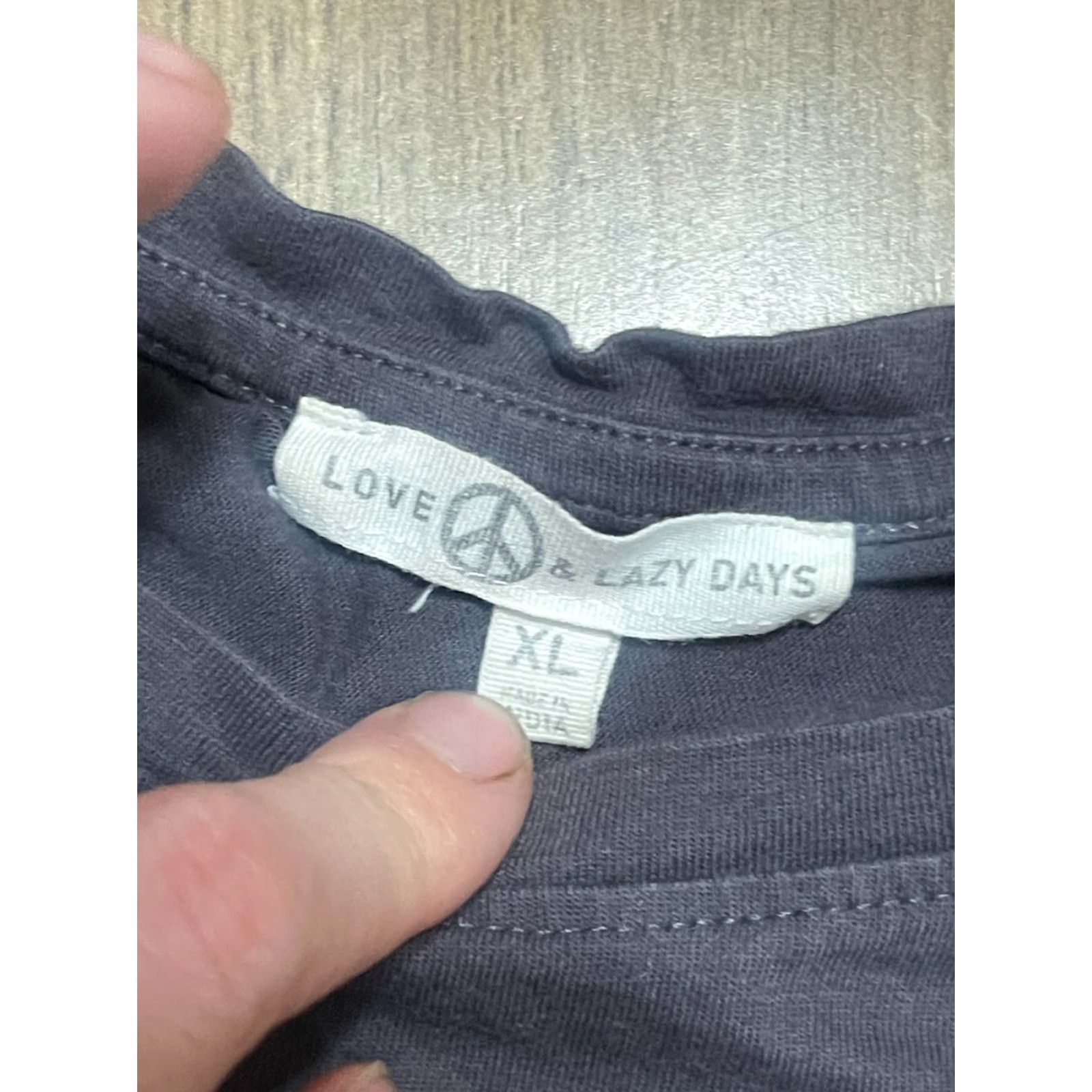 Vintage Love & Lazy Days Shirt Womens XL Gray Wanderlust Get Out and Explore Casual T-Shirt Short Sleeve Crew Neck Pullover Brand Lazy Days Regular Fit Size XL / US 12-14 / IT 48-50 - 6 Thumbnail