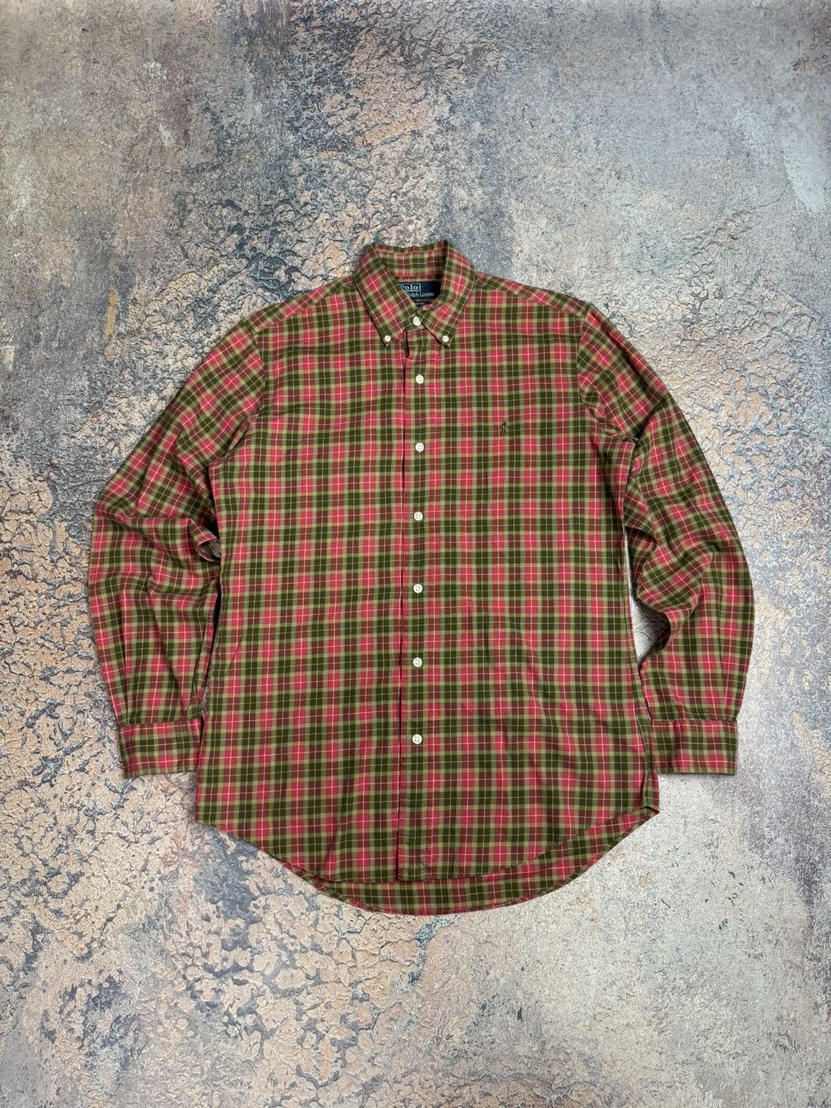 Flannel Vintage Polo Ralph Lauren Flannel Long Sleeve Shirt Size S Size US S / EU 44-46 / 1 - 1 Thumbnail