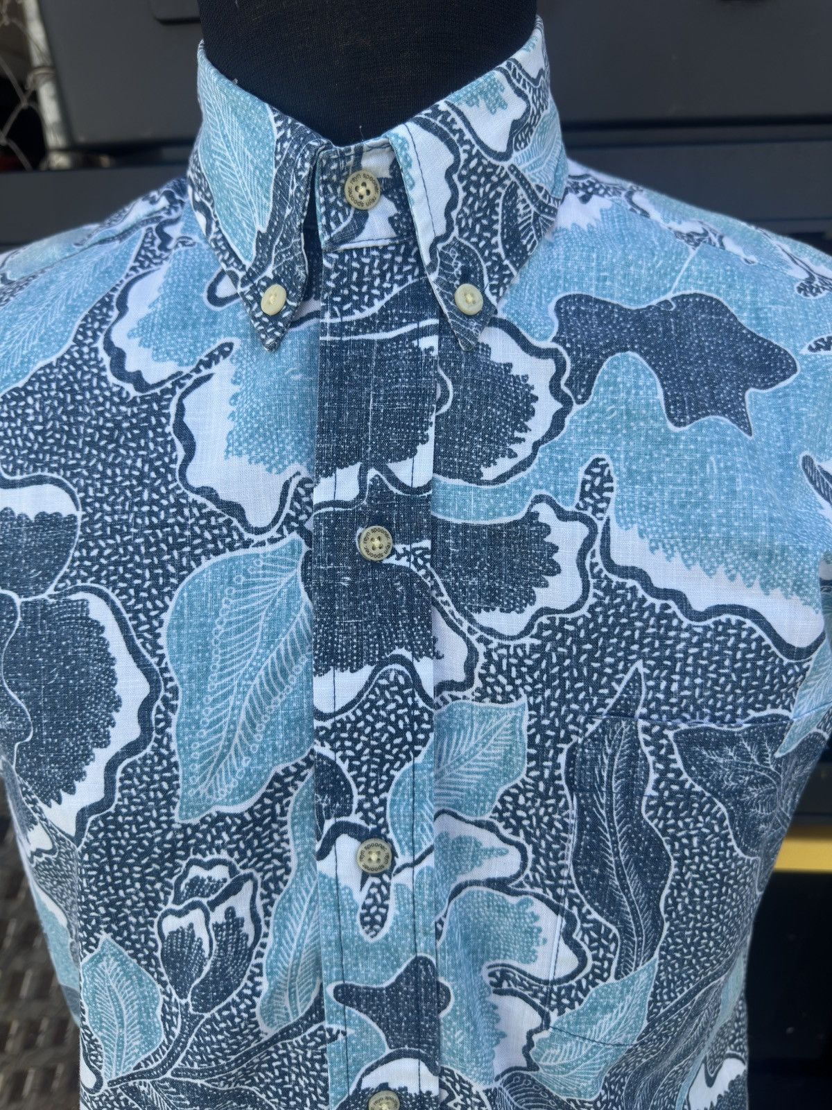 Reyn Spooner PreOwned Reyn Spooner Classic Hawaiian Print Blue Men's S Size US S / EU 44-46 / 1 - 3 Thumbnail