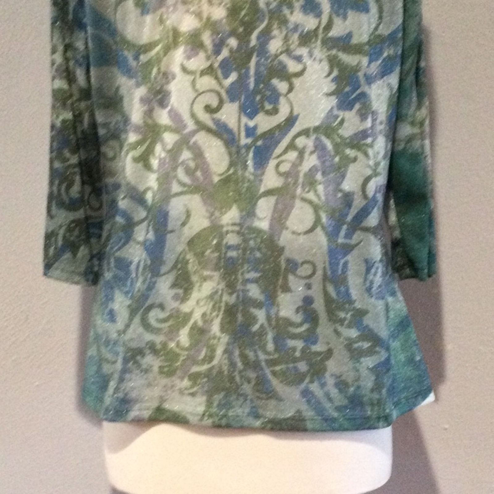 Other Christopher & Banks Semi Sheer Pullover Blouse Sz XL Size XL / US 12-14 / IT 48-50 - 10 Thumbnail