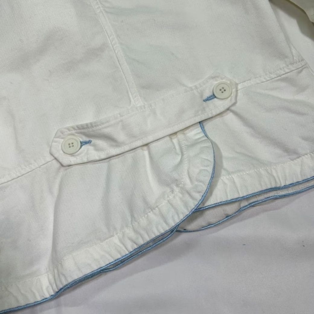 Juicy Couture VINTAGE Juicy Couture Blazer Shirt Womens Large White Size 36" / US 14 / IT 50 - 4 Thumbnail