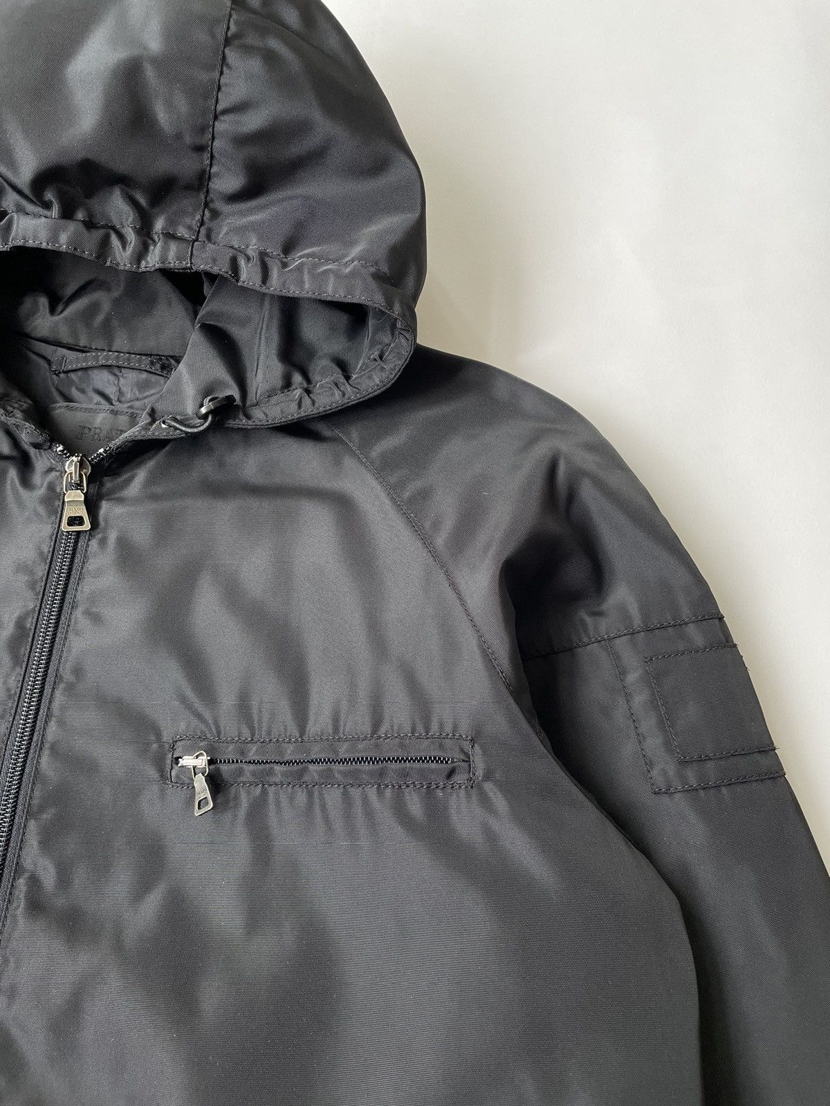 Prada S/S 07 Black Nylon Utility Jacket Size US M / EU 48-50 / 2 - 6 Thumbnail