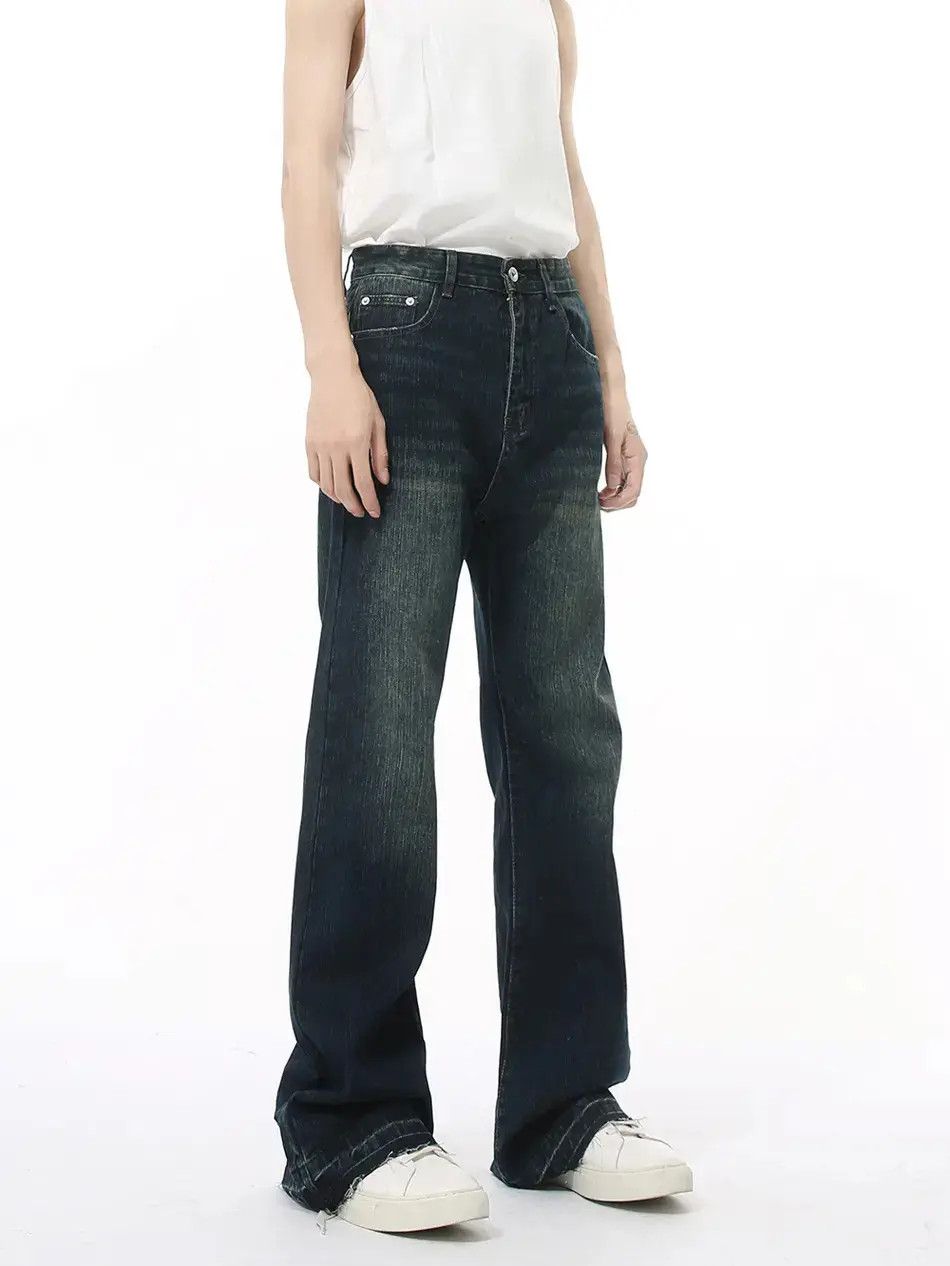 Japanese Brand Retro loose casual micro flared jeans Size US 32 / EU 48 - 2 Thumbnail