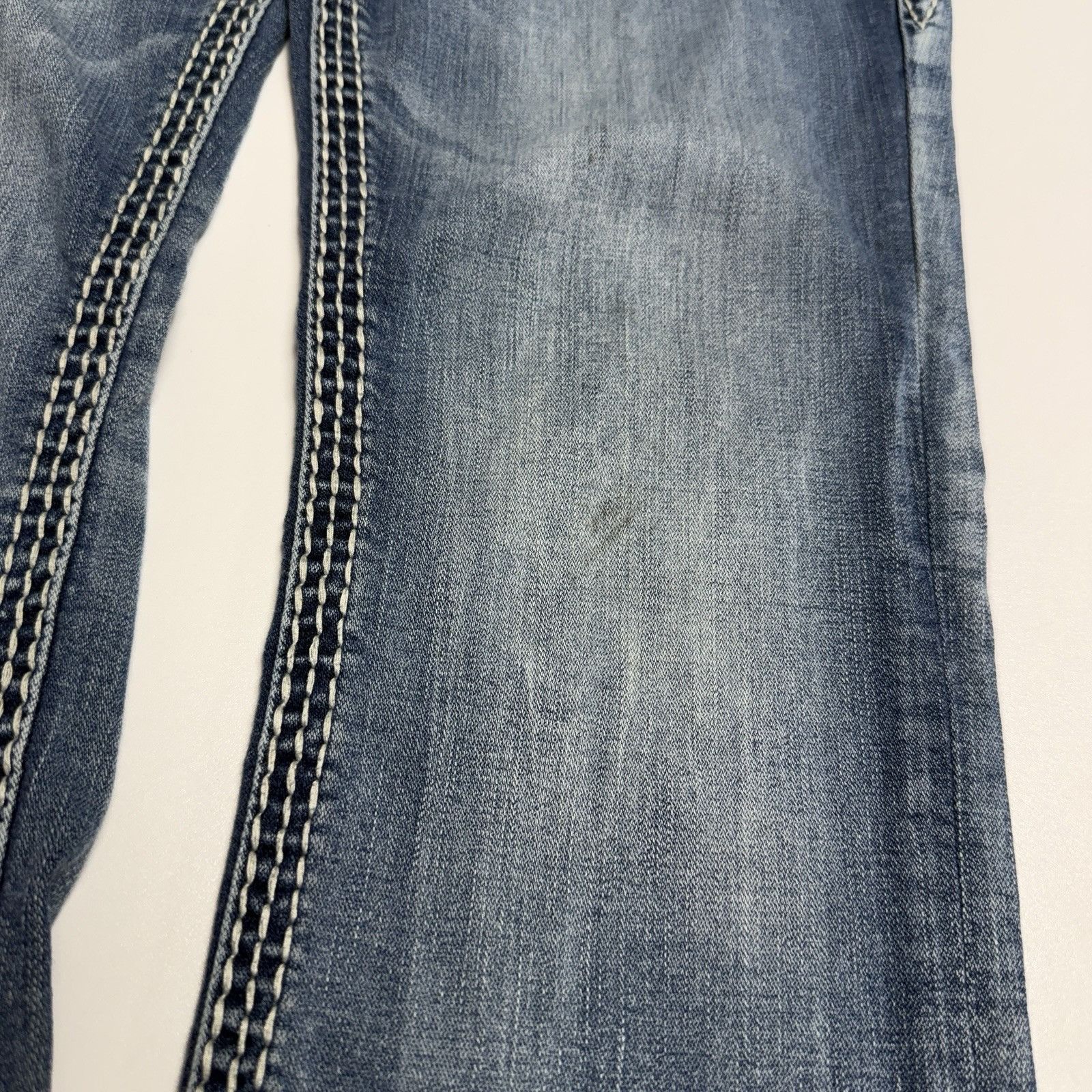 Rock Revival Rock Revival Jeans Womens 30 Blue Yui Easy Straight Rhinesto Size 30" / US 8 / IT 44 - 4 Thumbnail