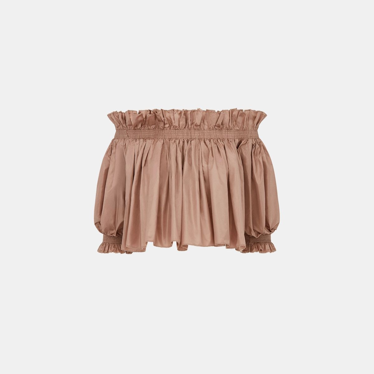 Dior o1bcso1str0225 Off-The-Shoulder Smocked Top in Rose Size L / US 10 / IT 46 - 1 Thumbnail