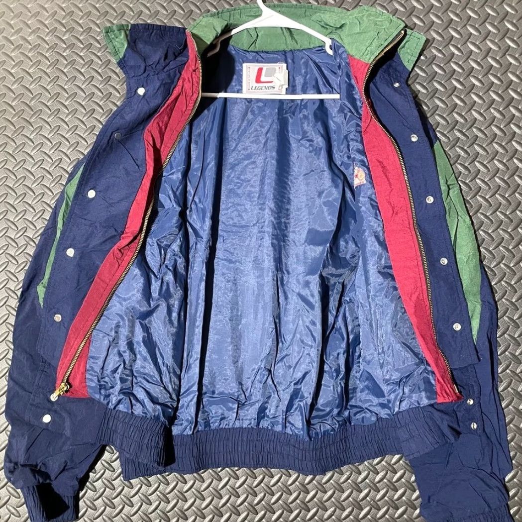 Vintage VINTAGE Legends Athletics Windbreaker Jacket Blue 90s Made in USA Men L Mens Size US L / EU 52-54 / 3 - 3 Thumbnail