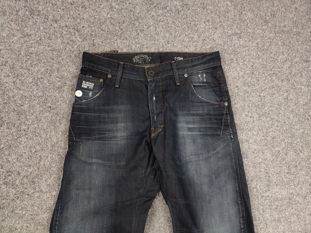 G-Star G Star Raw arc loose tapered Faded denim twisted seam jeans Size US 31 - 3 Thumbnail