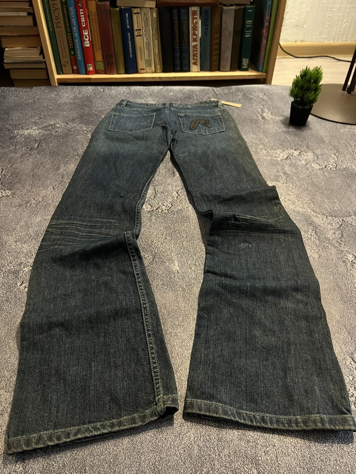 Vintage SWAG Archive New Flared Jeans / Y2K Aesthetic Collection 90s Size US 32 / EU 48 - 1 Thumbnail