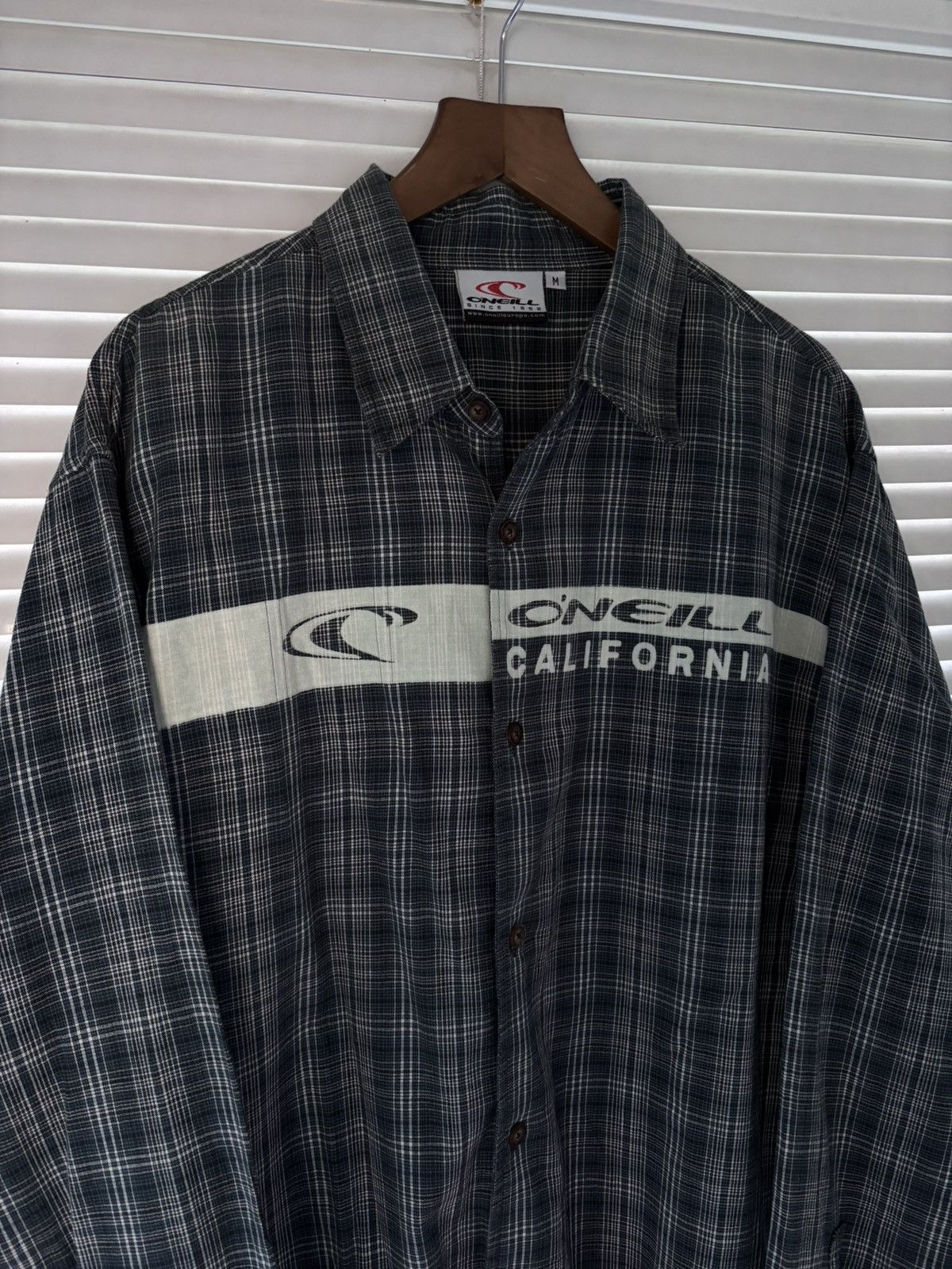 O'Neill Vintage Y2K O'Neill Plaid Flannel Shirt Big Logo Skate Surf Size US M / EU 48-50 / 2 - 2 Thumbnail