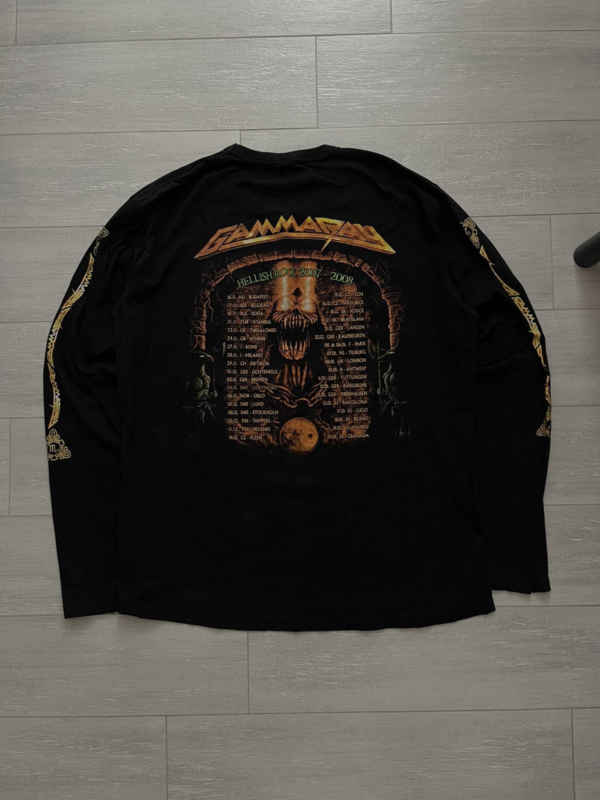 Band Tees × Vintage T-Shirt Longsleeve Long Rock Gamma Ray Hellish Rock 2007 /08 Size US XL / EU 56 / 4 - 5 Thumbnail