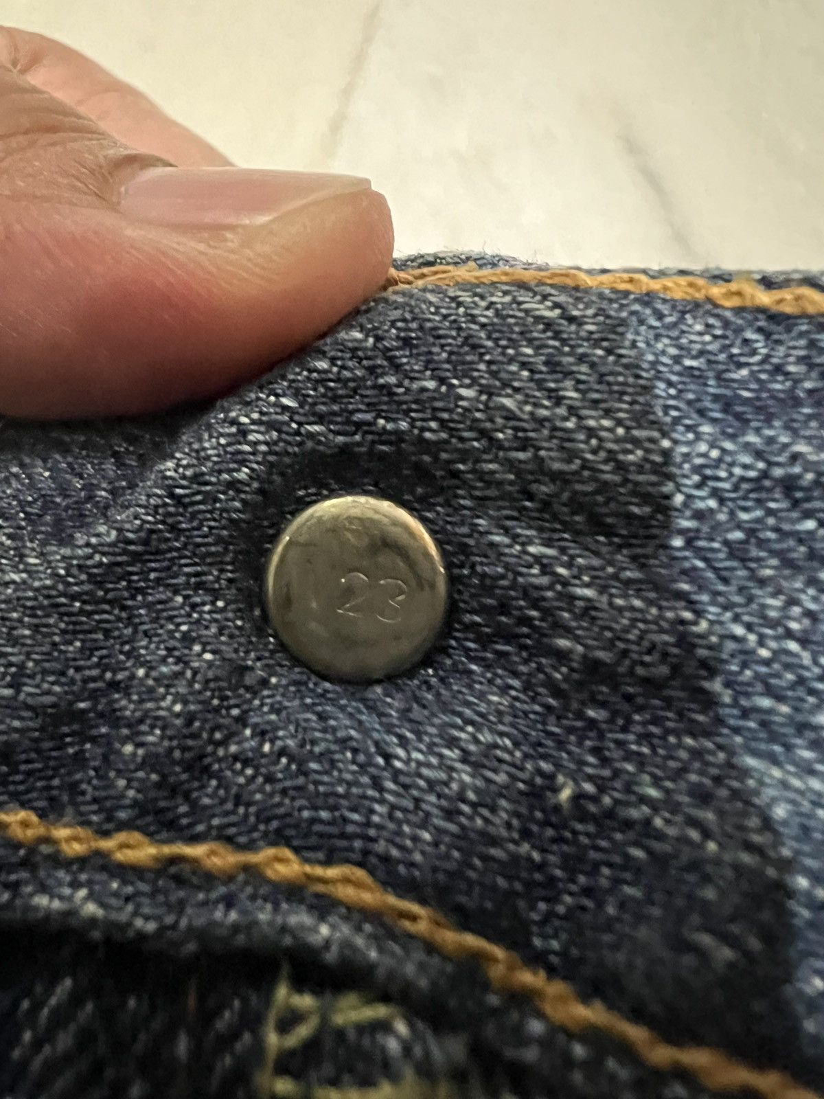 If Six Was Nine × Levi's × Levi's Vintage Clothing 🌈Vintage Levis 505 Distressed Faded Jeans Size US 32 / EU 48 - 20 Thumbnail