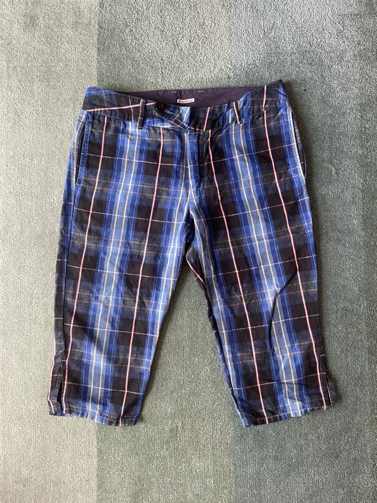 Japanese Brand Kapital plaid 3/4 pants / shorts Size 27" / US 4 / IT 40 - 1 Thumbnail