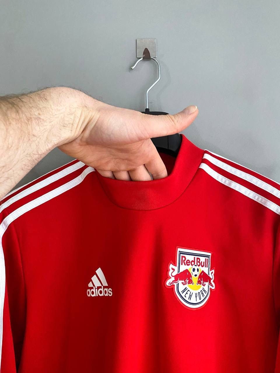 Adidas FC New York Red Bulls MLS Soccer Training Long Sleeve Size M Size US M / EU 48-50 / 2 - 6 Thumbnail