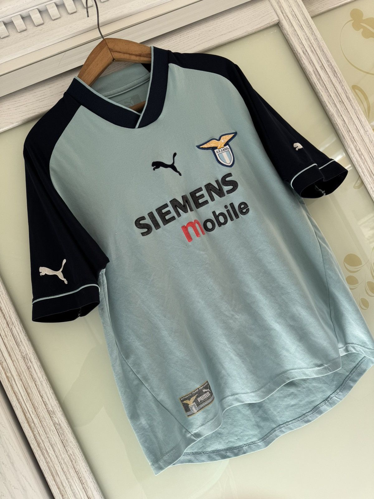 Puma Vintage Lazio 2002-2003 Claudio #7 Third Soccer Jersey Shirt Size US M / EU 48-50 / 2 - 6 Thumbnail