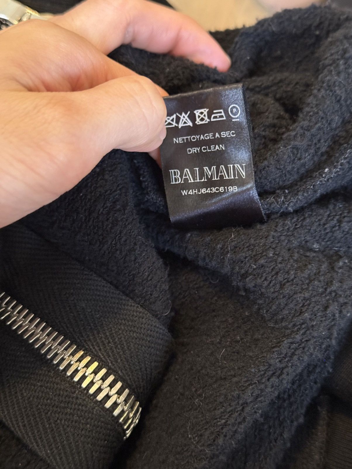 Balmain Balmain olivier rousting embroidered hoodie Size US L / EU 52-54 / 3 - 7 Thumbnail