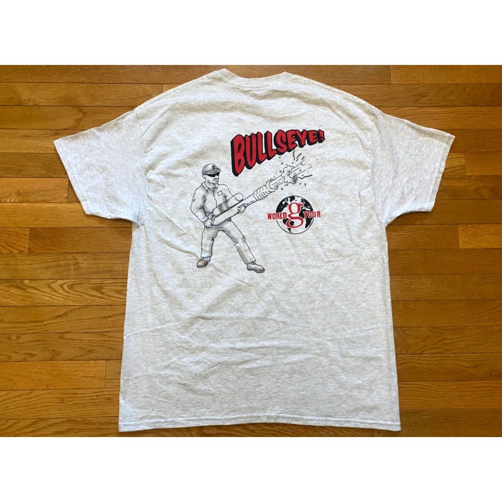 Brooks Garth Brooks World Tour BULLSEYE T Shirt Mens XL Gray Front & Back Print Hanes Comfort Soft Short Sleeve Cotton T-Shirt Music Vintage: No Size US XL / EU 56 / 4 - 2 Thumbnail