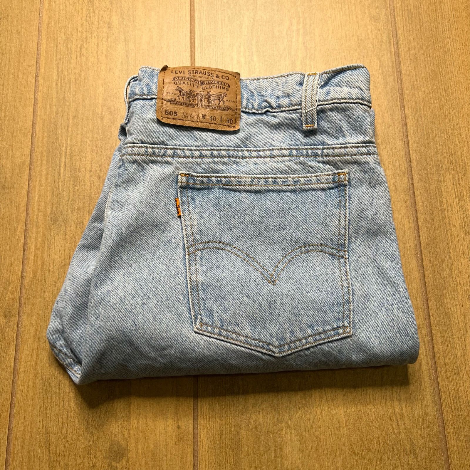 Levi's Levi’s 505 Regular Fit Straight Leg Jeans Brazil W40 L30 Size US 40 / EU 56 - 1 Thumbnail