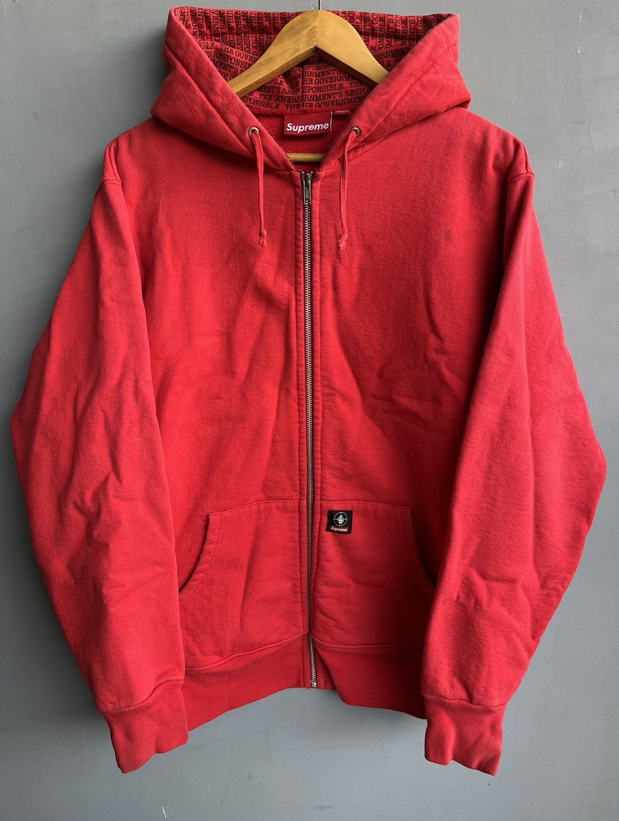 SUPREME x PUBLIC ENEMY ジップアップパーカー (L) Public Enemy × Supreme Supreme 2006 Public Enemy Zip Up Hoodie