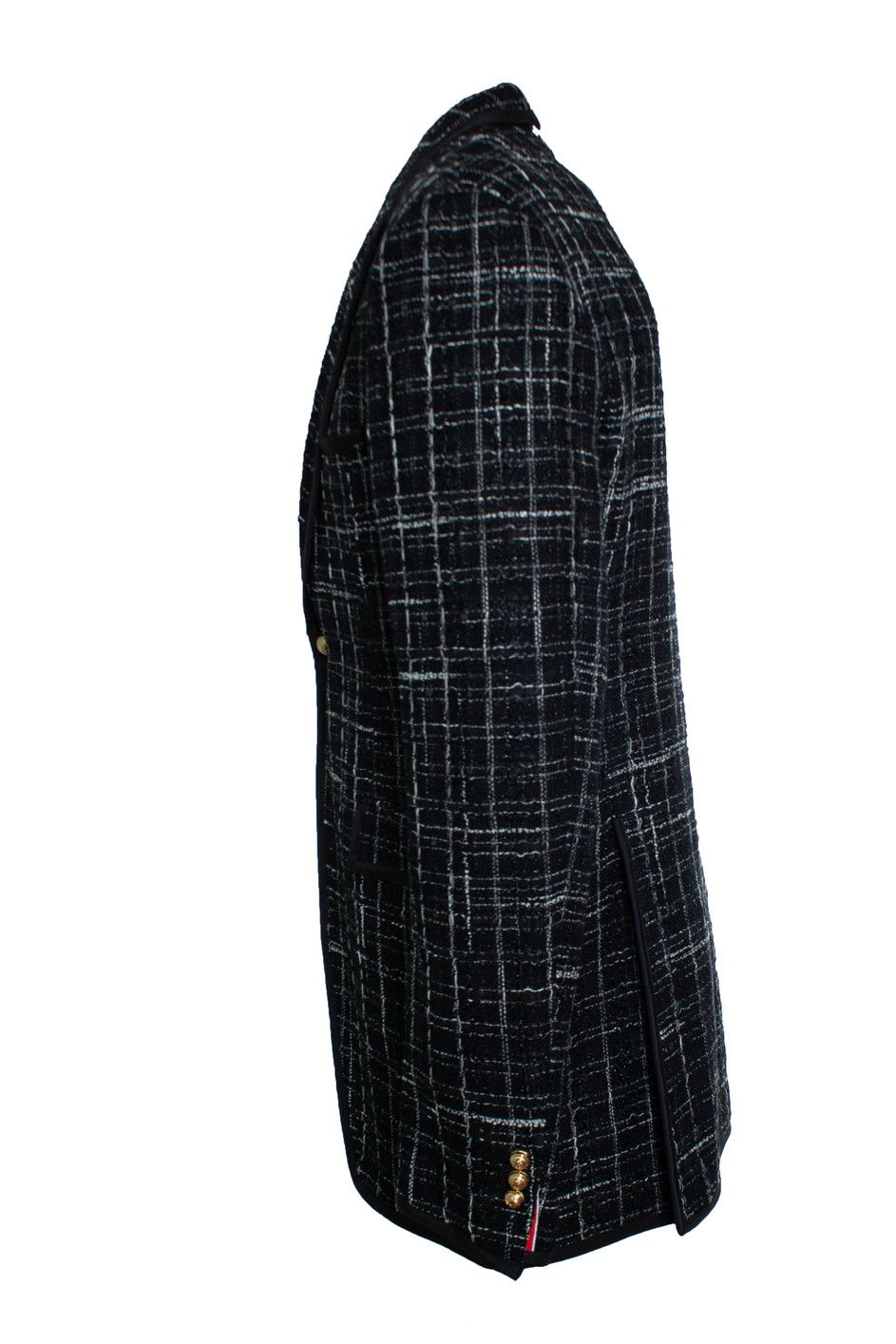 Thom Browne Thom Browne, Black tweed jacket Size 50R - 2 Thumbnail