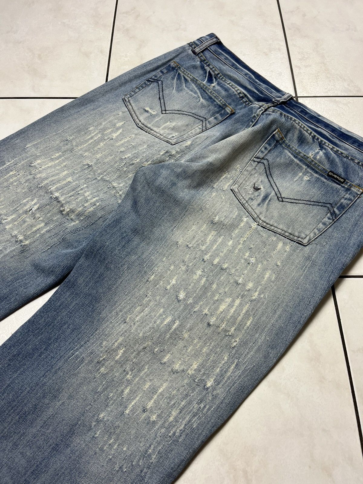 Energie × Vintage Vintage Energie gold baggy washed distressed ripped jeans Size US 36 / EU 52 - 20 Thumbnail