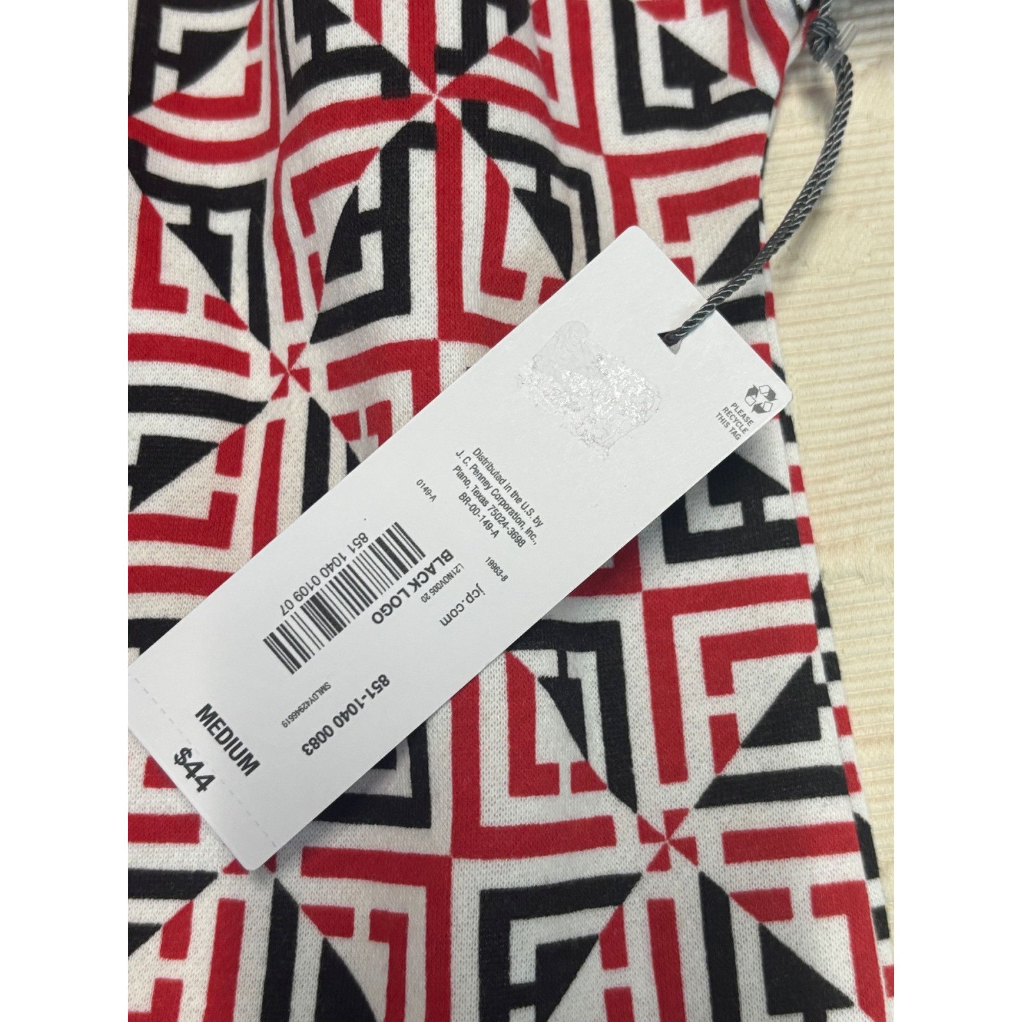 Liz Claiborne Liz Claiborne Women’s Printed V-neck Bishop Sleeve Sweatshir Size L / US 10 / IT 46 - 8 Thumbnail