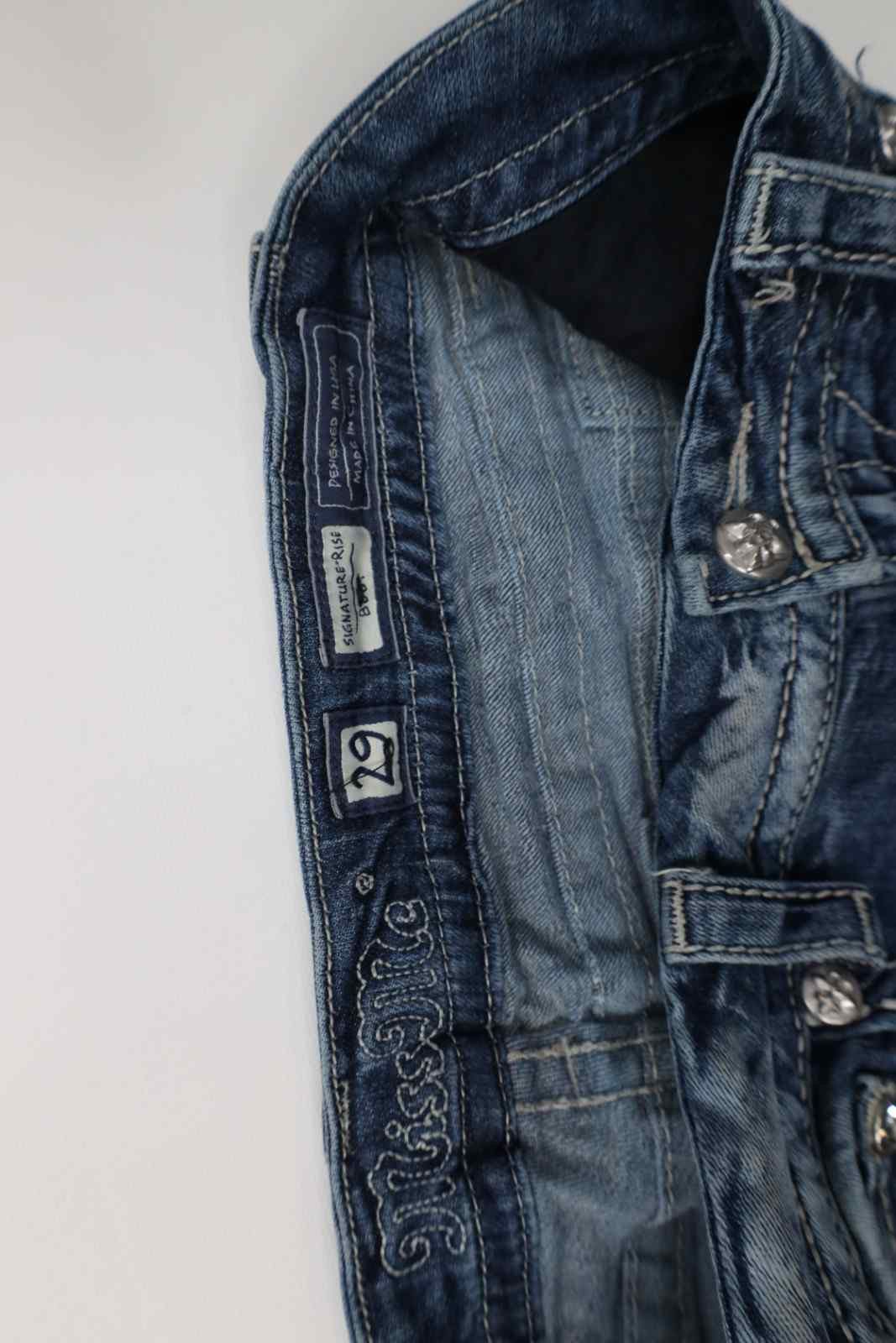 Miss Me Miss Me Stretch Signature Rise Boot Flared Denim Jeans Size 29" - 7 Thumbnail