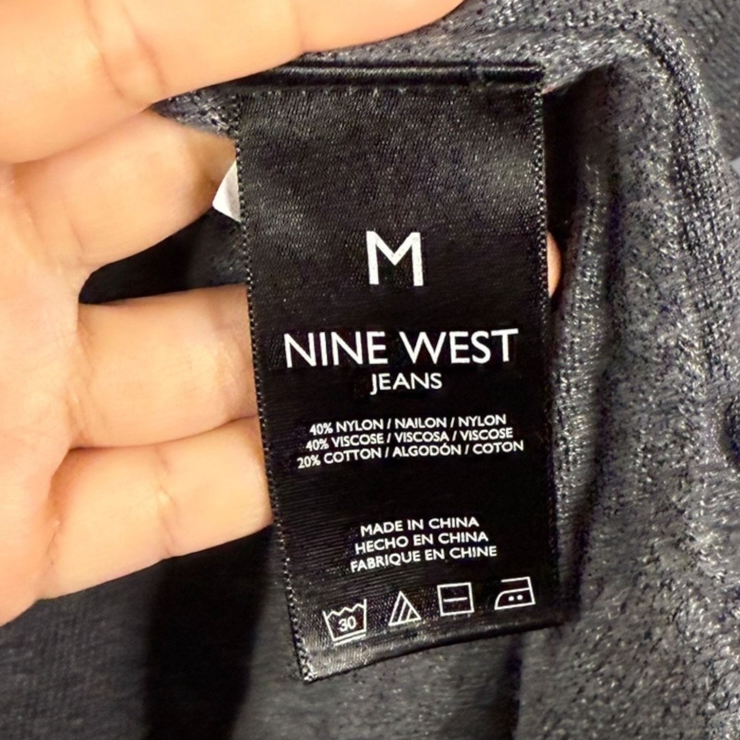 Nine West Nine West Jeans Batwing Top Women's M 3/4 Sleeve 2 Tone Gray Size M / US 6-8 / IT 42-44 - 6 Thumbnail